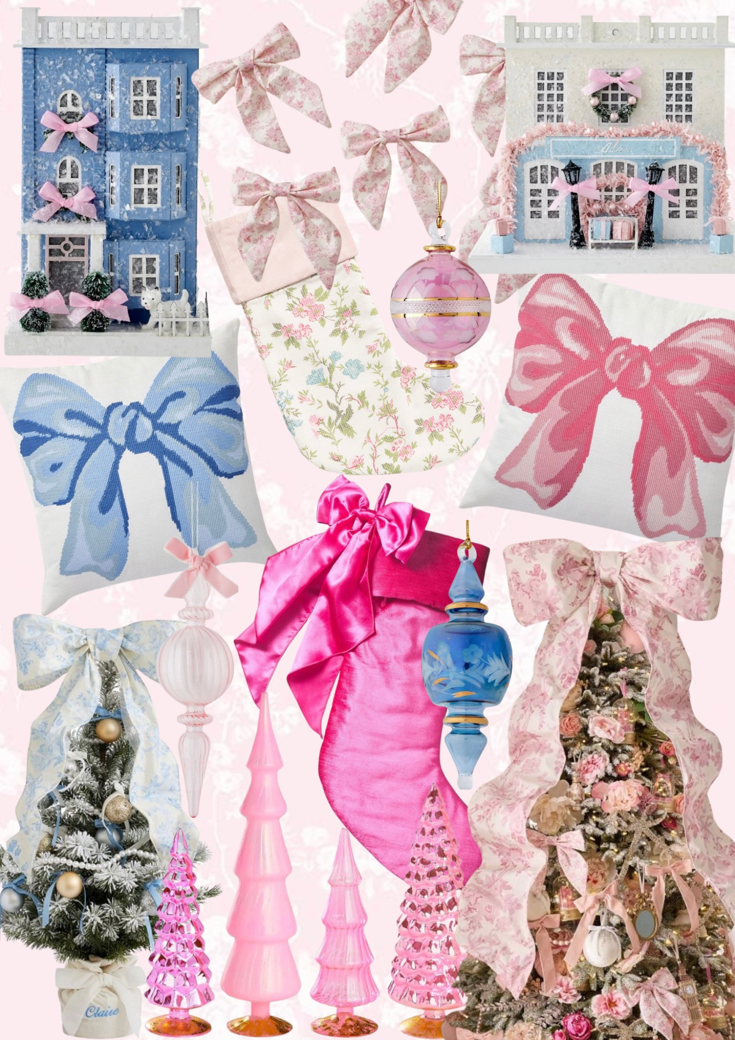 Christmas is already rolling out and this year is better than ever. Pastels, pinks, blues, bows…a perfect grandmillennial Christmas!

#LTKHome #LTKSeasonal #LTKSaleAlert