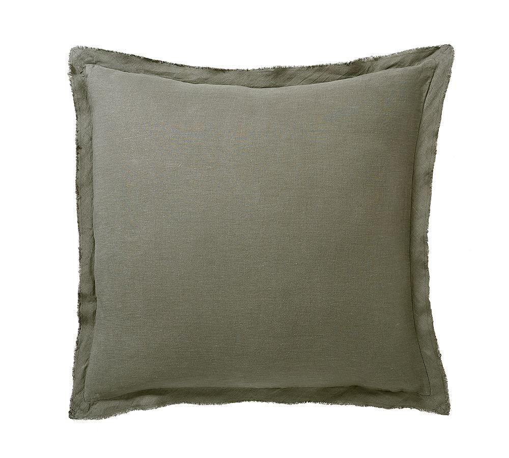 Belgian Flax Linen Double Flange Sham | Pottery Barn (US)