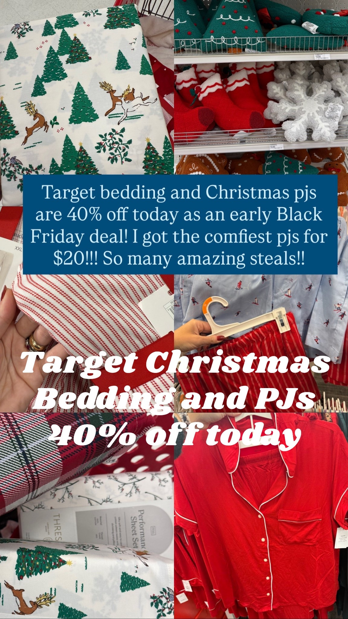 The coziest target Christmas bedding and pajamas 40% off today as an early Black Friday sale! 

#LTKSaleAlert #LTKHoliday #LTKSeasonal