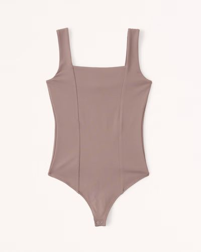 Seamed Squareneck Bodysuit | Abercrombie & Fitch (US)