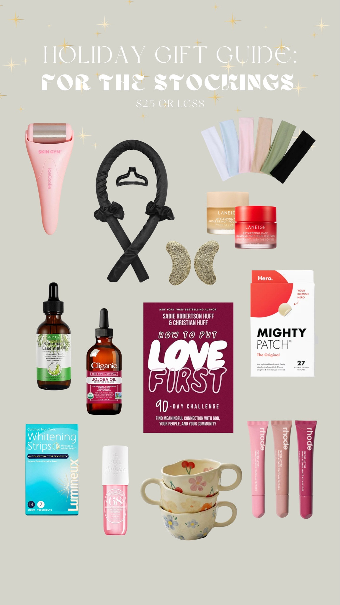 HOLIDAY GIFT GUIDE: FOR THE STOCKING everything here is under 25$ and stuff you will use everyday!! We all hate to get the trinkets and items that just go in the junk drawer this makes the stockings more practical and filled with goodies you’ll love!!

#LTKGiftGuide #LTKHoliday #LTKCyberWeek