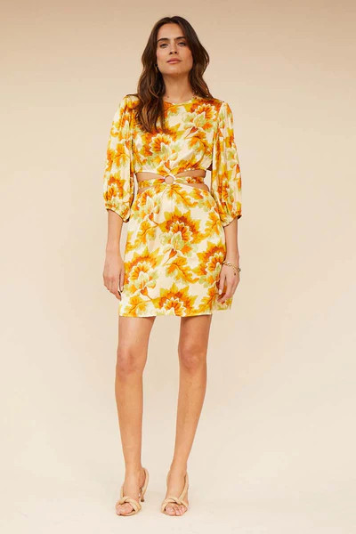 Suboo - Sommer Ring Front Cut Out Mini Dress - Tan Sommer | Jessie Boutique