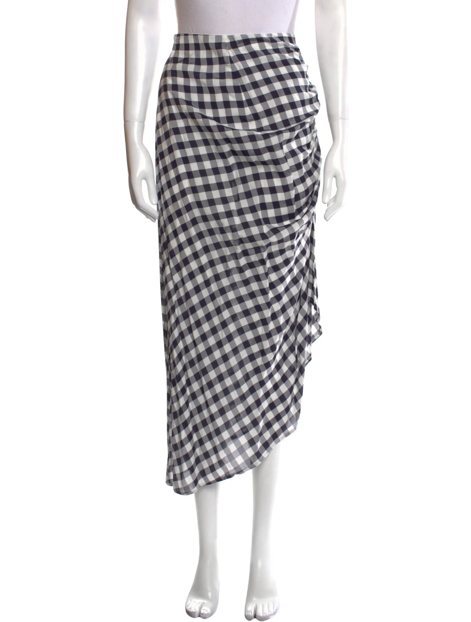 Plaid Print Midi Length Skirt | The RealReal