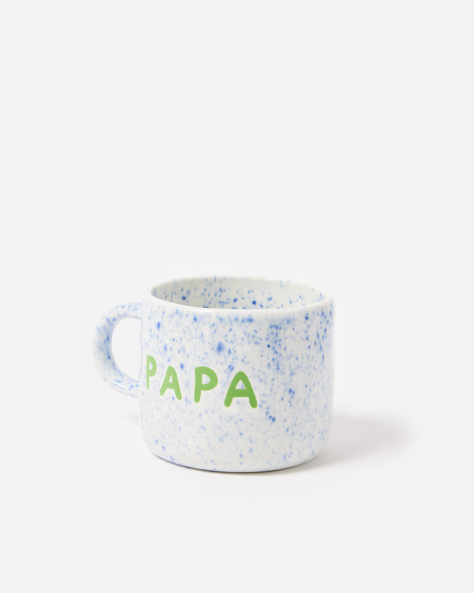 Papa Blue Speckle Ceramic Mug | Oliver Bonas | Oliver Bonas (Global)