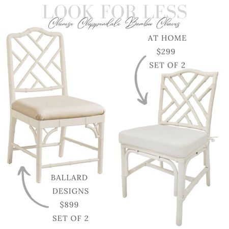 I love a good LOOK FOR LESS- especially when it is this much of a difference! Wow, who else loves At Home?? 

Chinoiserie Chippendale, bamboo dining room chairs.



#lookforless #interiordesigner #diningroom #chinoiserie 

#LTKsalealert #LTKFind #LTKhome