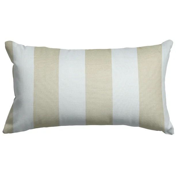 Majestic Home Goods Vertical Stripe Indoor Outdoor Small Decorative Throw Pillow - Walmart.com | Walmart (US)