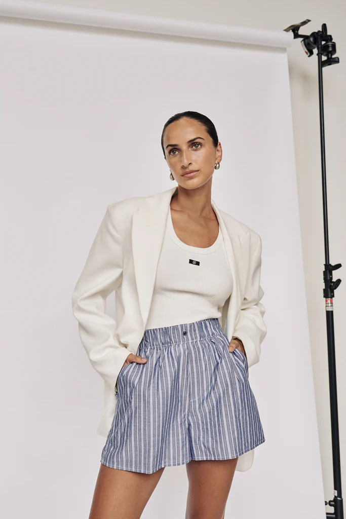 SHARNI BLUE STRIPE SHORT | DISSH