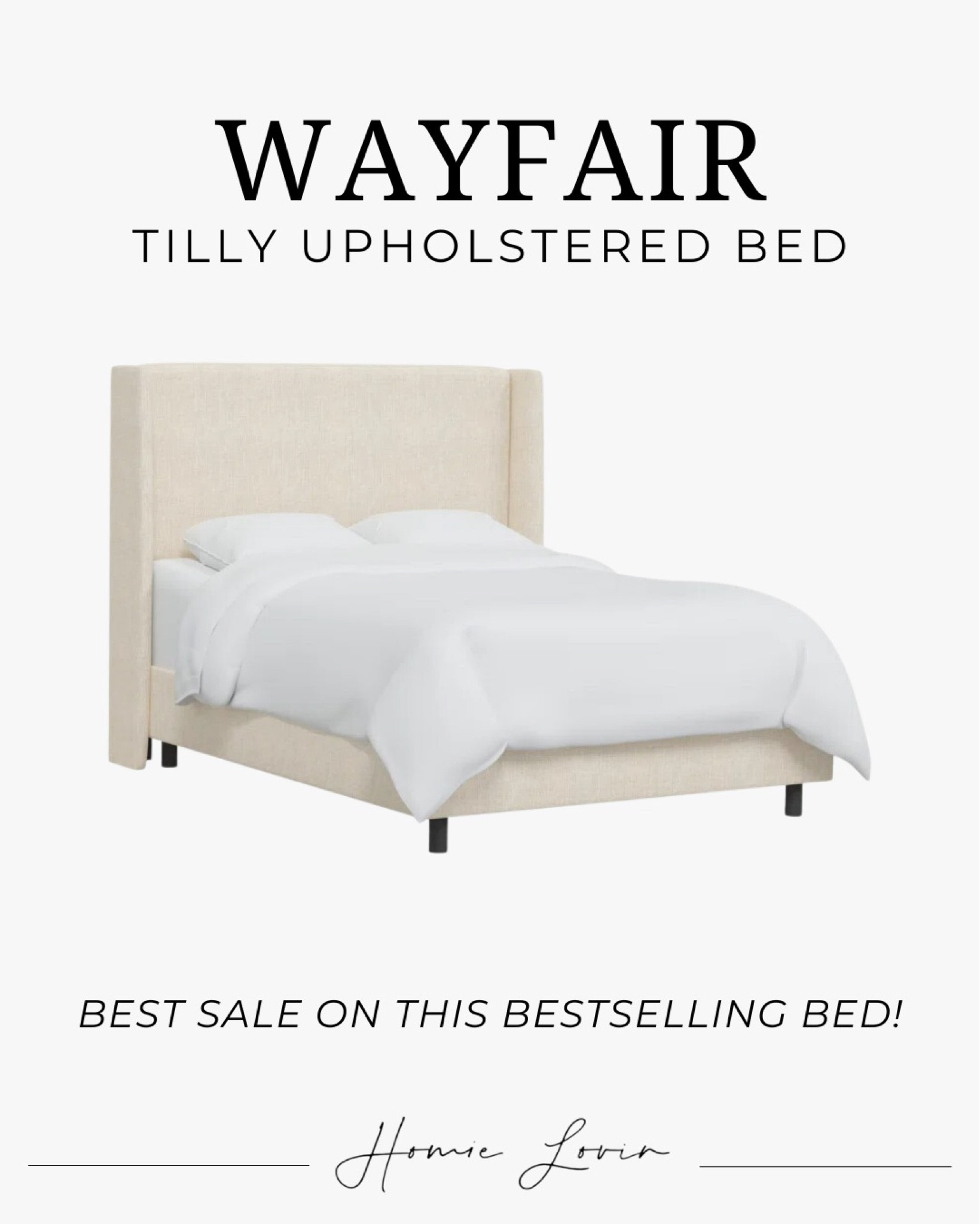 Tilly Upholstered Bed curated on LTK