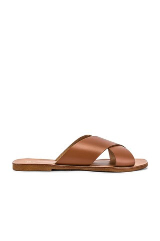 Seychelles Total Relaxation Slides in Cognac Leather from Revolve.com | Revolve Clothing (Global)