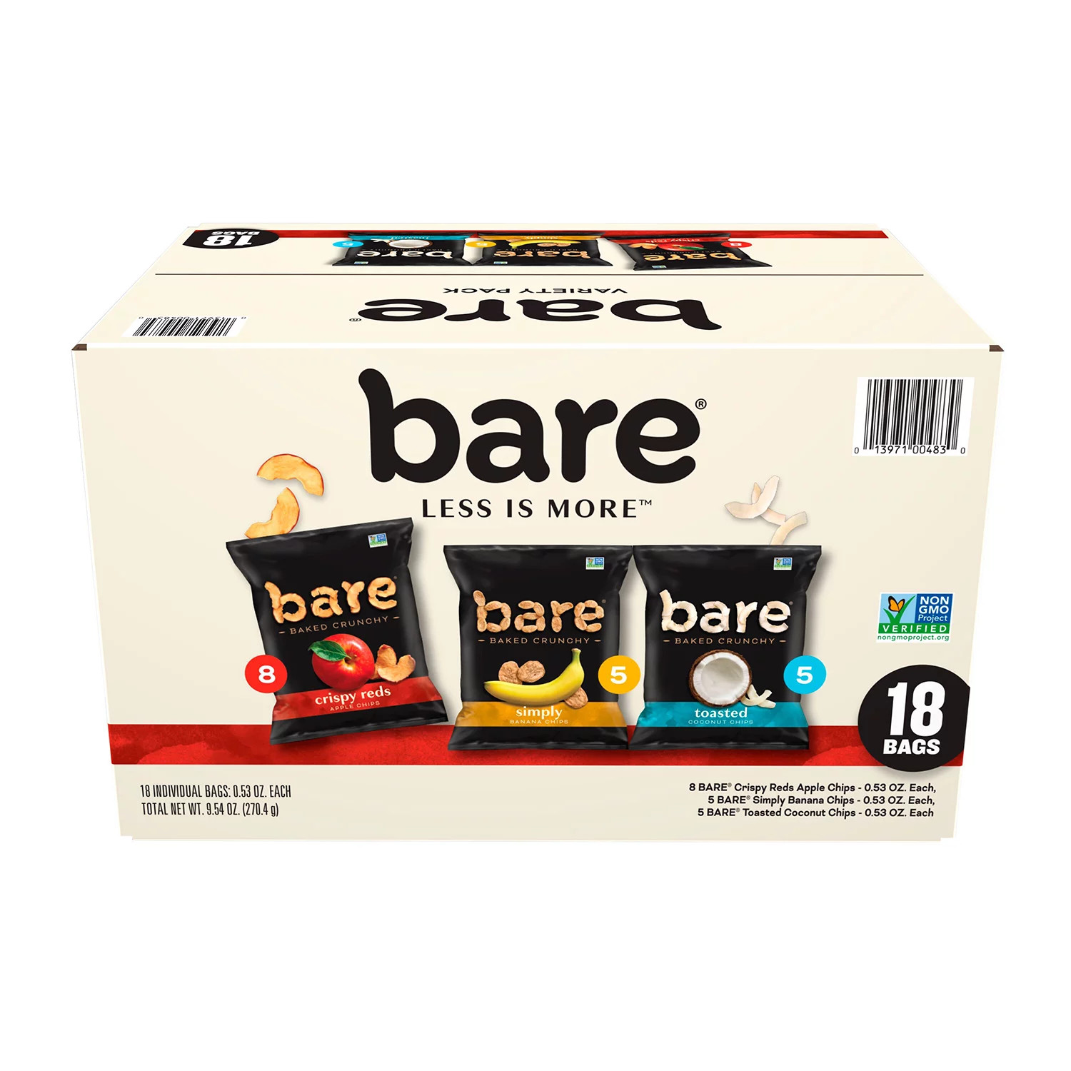 Bare Baked Crunchy Variety Pack Chips, 0.53 oz., 18 pk. | Sam's Club