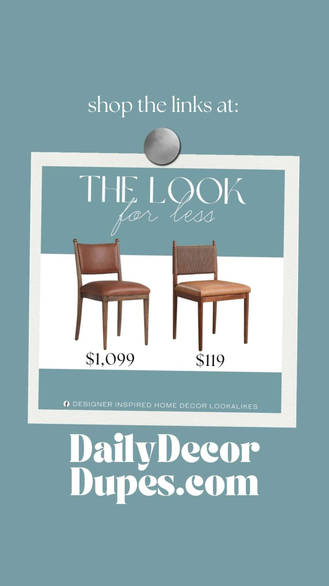 Inspired by Lulu & Georgia Dining Chair. Modern Dining Room Chair. Upholstered Dining Side Chair. Brown Leather Accent Chair. Contemporary Dining Chair. Mid Century Dining Chair. Dining Room Seating.    

Home more affordable option find copy cat similar look for less budget friendly affordable cheap cheaper beautiful pretty. Clearance sale coupon code discount code promo code luxury lookalike look a like Inspo inspiration inspired by idea ideas Love like these? I share multiple every day in my FB group.
#luluandgeorgiainspired #diningchair #upholsteredchair #armlesschair #sidechair #diningroomseating #furniturefinds #diningroominspo 

 #LTKHome