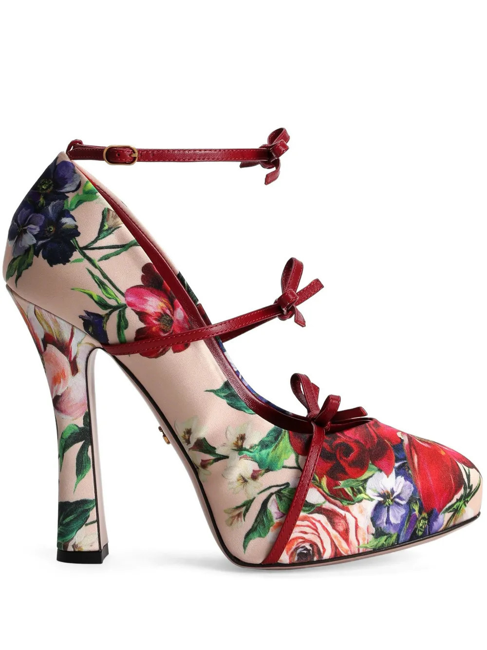 Dolce & Gabbana floral-print pumps - Neutrals | Farfetch Global