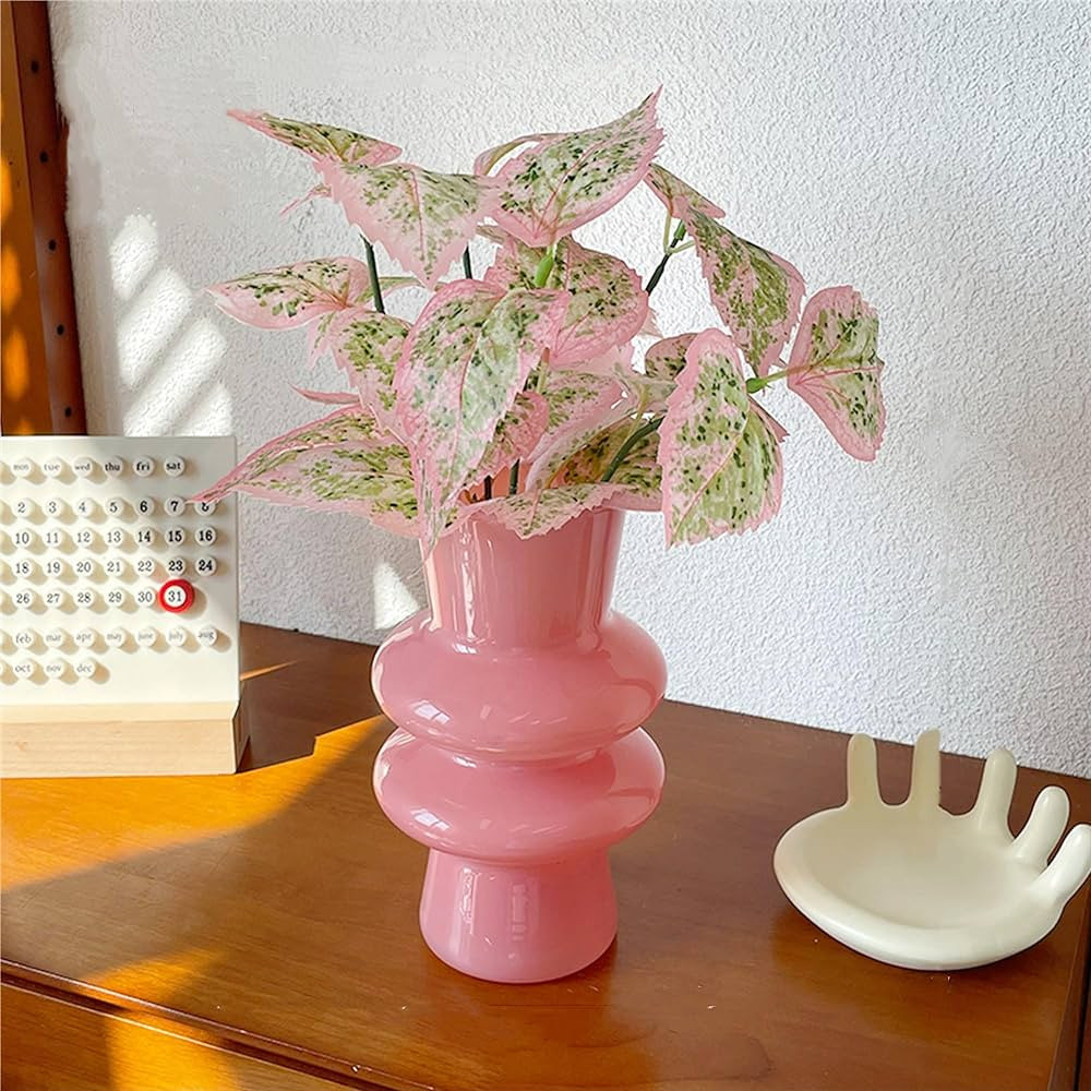 JSPYFITS Modern Glass Vases, 7.87" Tall Four-Layer Book Vase Bubble Flower Vases Decorative for H... | Amazon (US)