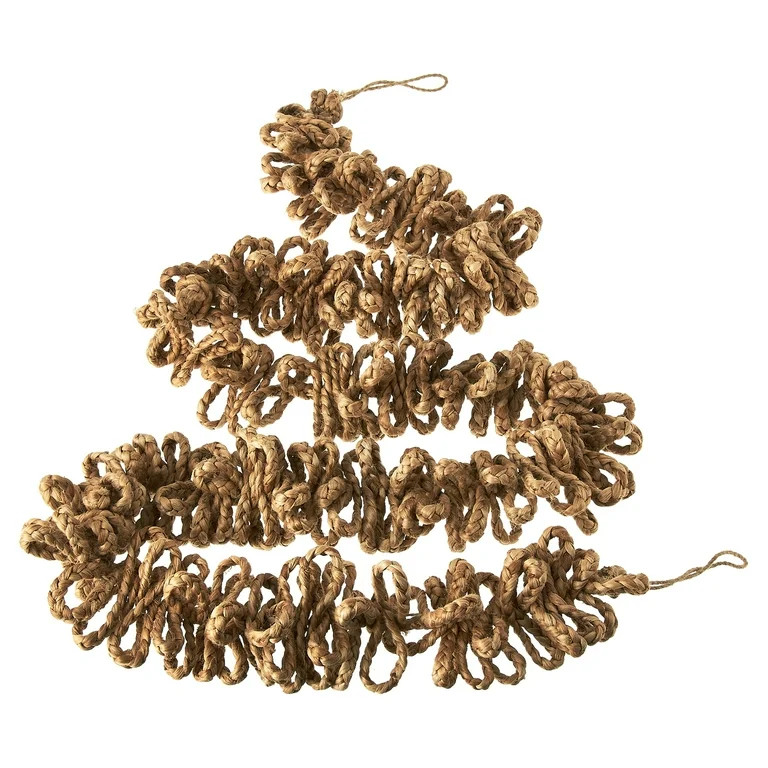 Natural Jute Christmas Garland, Brown, 6', by Holiday Time | Walmart (US)