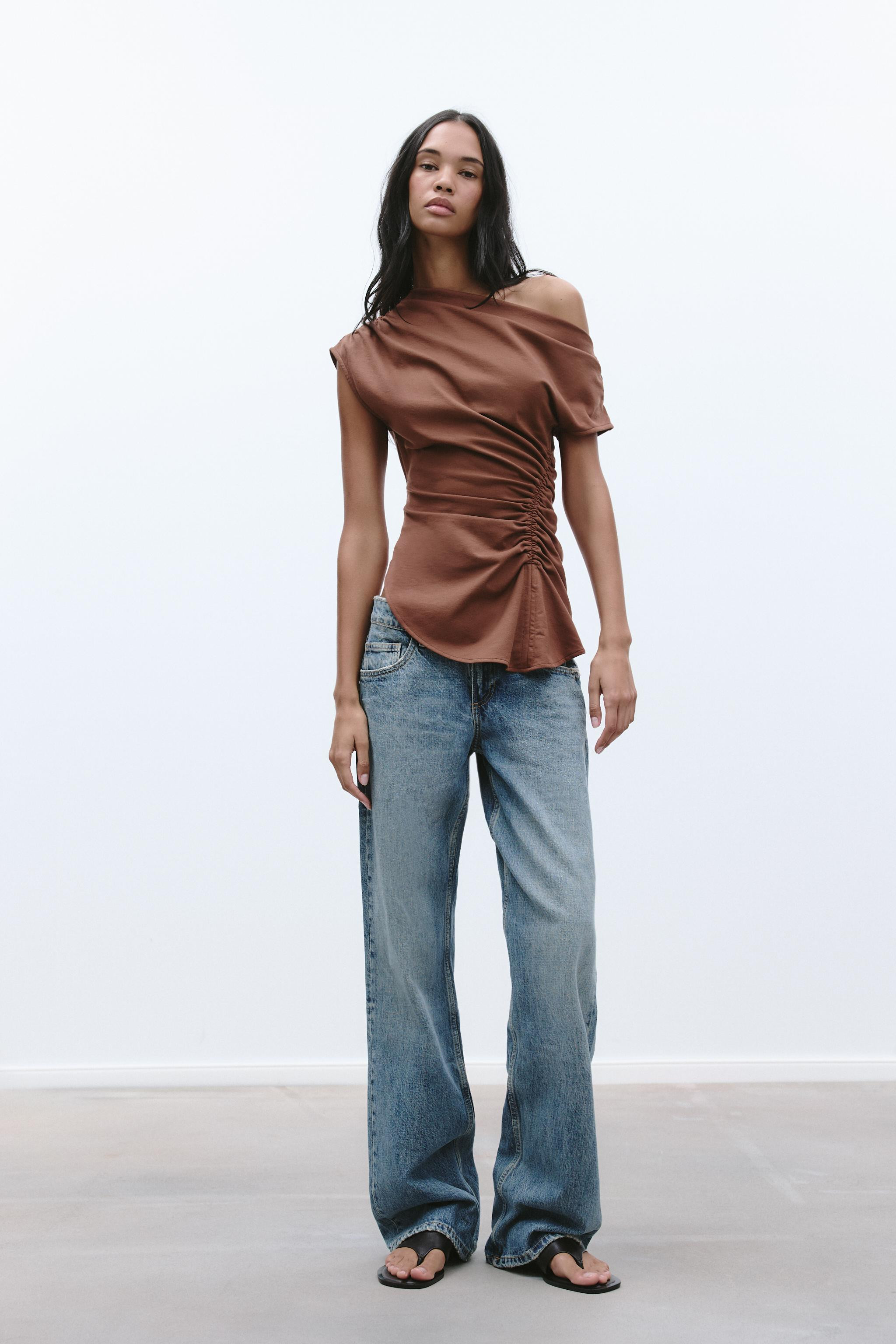 RUCHED ASYMMETRIC TOP | Zara US