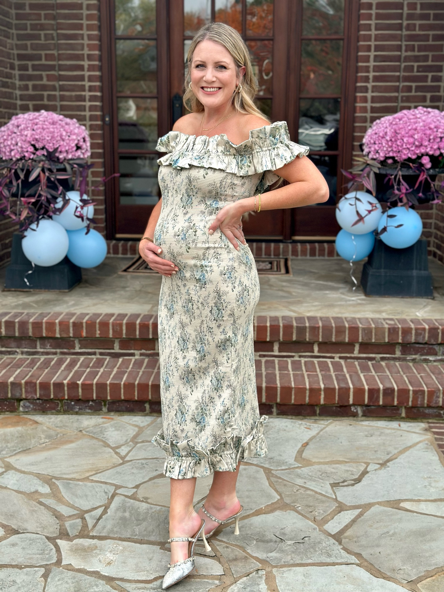 This baby shower dress is *chef’s kiss* so glam and unique! It would make a super cute bridal shower dress too (it’s not maternity, just stretches well!) #babyshowerdress #boybabyshower #maternitydress #bridalshowerdress

#LTKWedding #LTKBump #LTKBaby