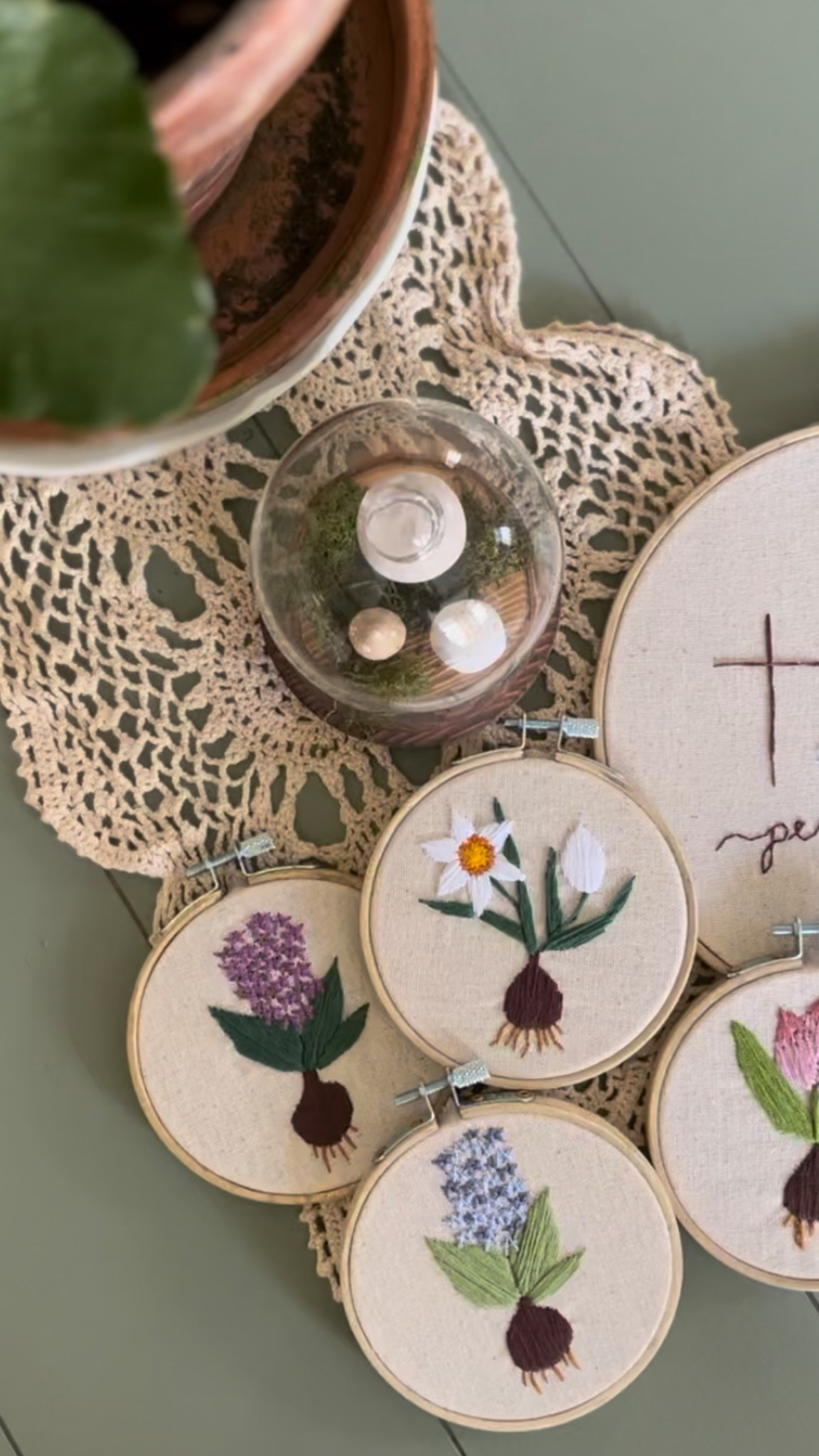 The kit I used to learn embroidery stitches 
