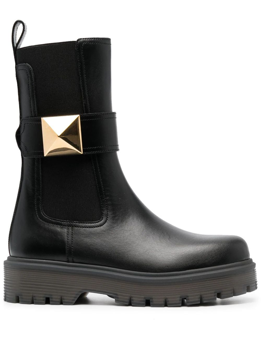 stud-embellished leather boots | Farfetch Global