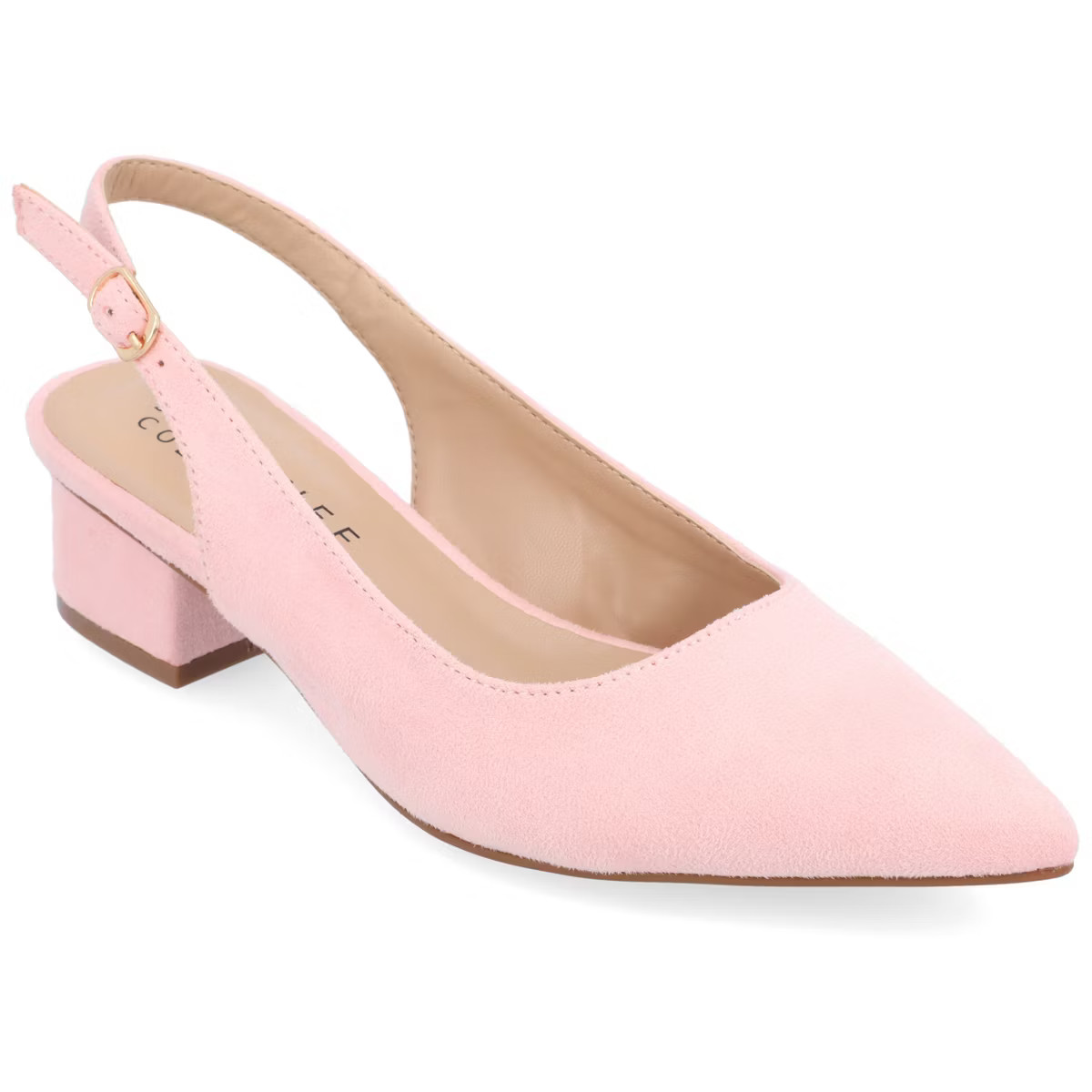Journee Collection Womens Sylvia Sling Back Covered Block Heel Pumps | Target