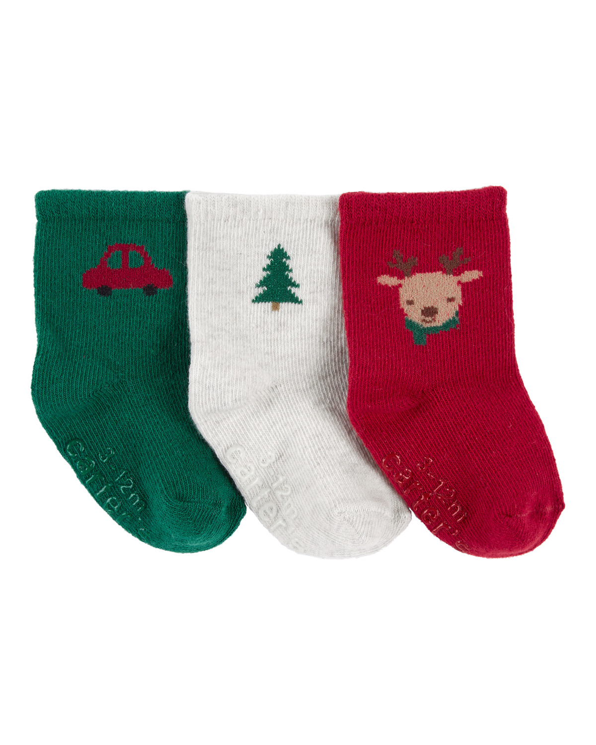Baby 3-Pack Holiday Booties - Carter's | Carter's | Carter's Inc