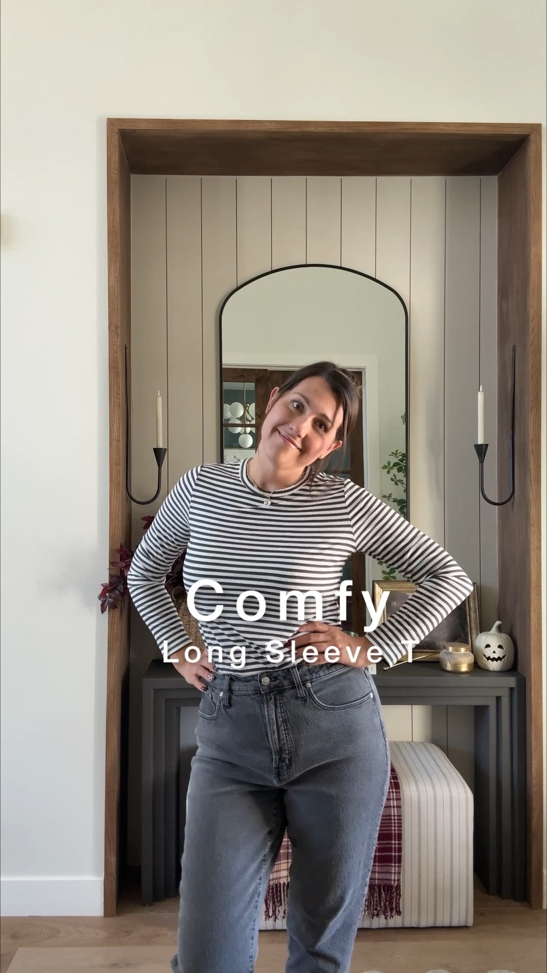 Lived in this one last winter- so had to get the striped version, too! SIZE UP if you want it a little loose... it's stretchy and fits tighter. The fabric is so comfy and washes well. I also have it in dark red and brown. 

Mid size fashion 
Mom fashion 
OOTD 
Tall girls fashion 
Walmart finds 
Walmart fashion 

#LTKTall #LTKMidsize #LTKStyleTip