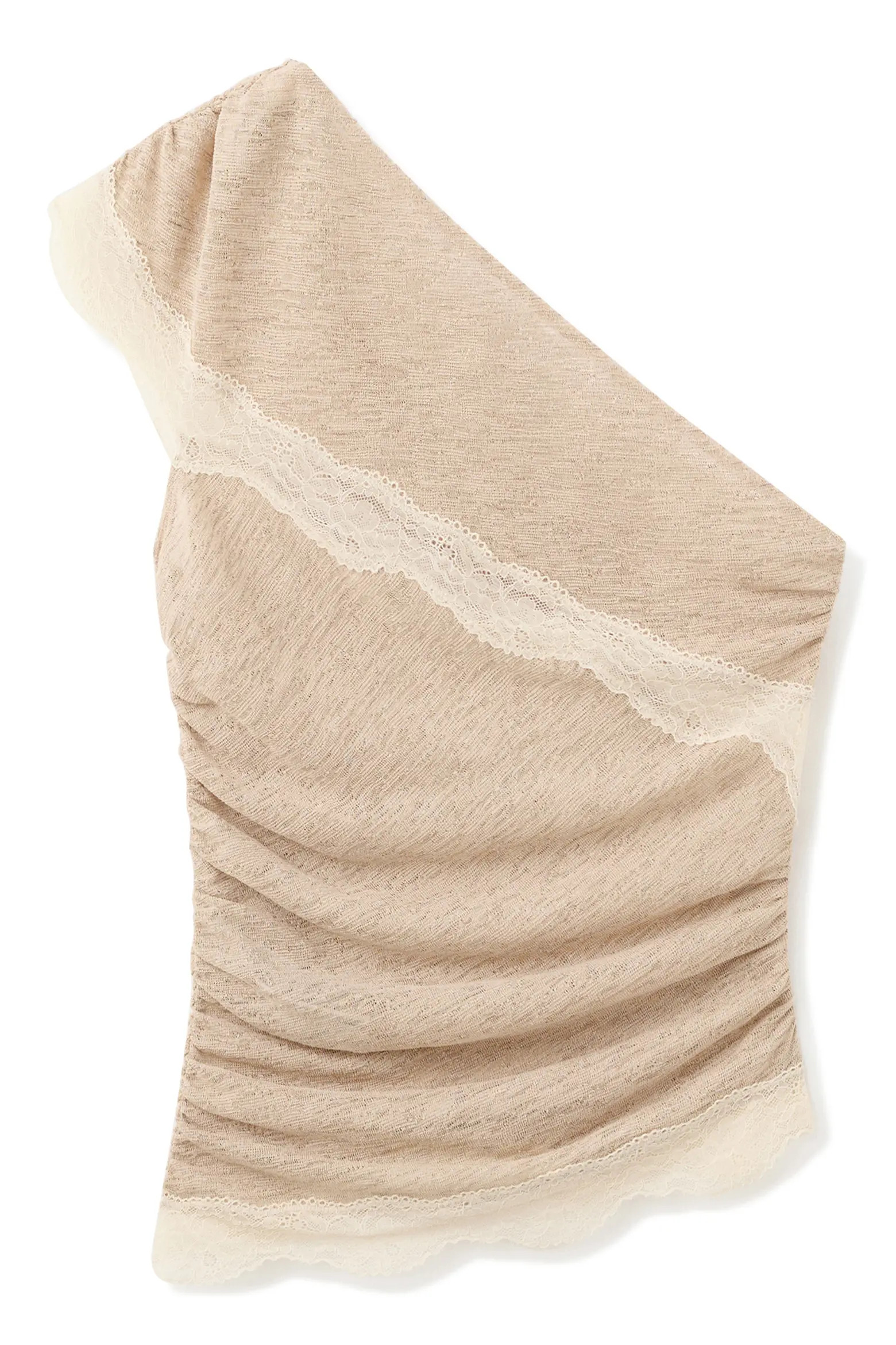 MANGO Lace Trim Asymmetric Top (Women) | Nordstrom | Nordstrom