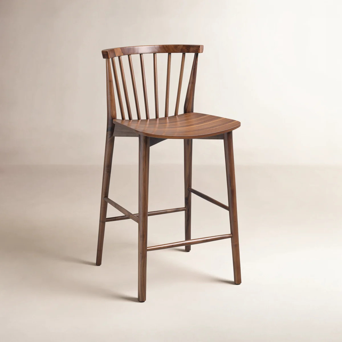 Tybee 25'' Solid Wood Counter Stool | Wayfair North America
