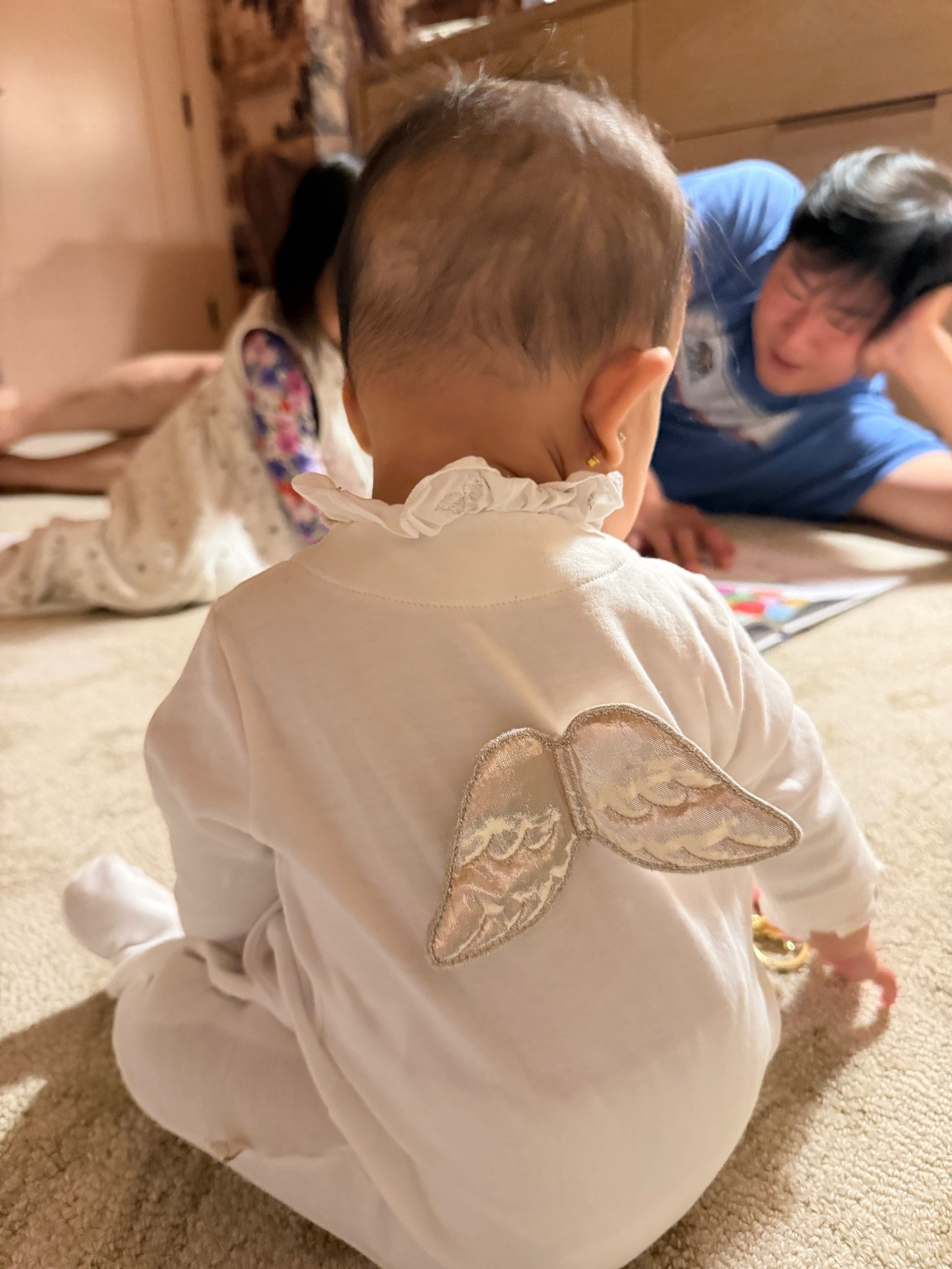 Angel wing footie that is adorable and perfect for your baby! So sweet looking. Cotton blend

#LTKmomlife #LTKBaby