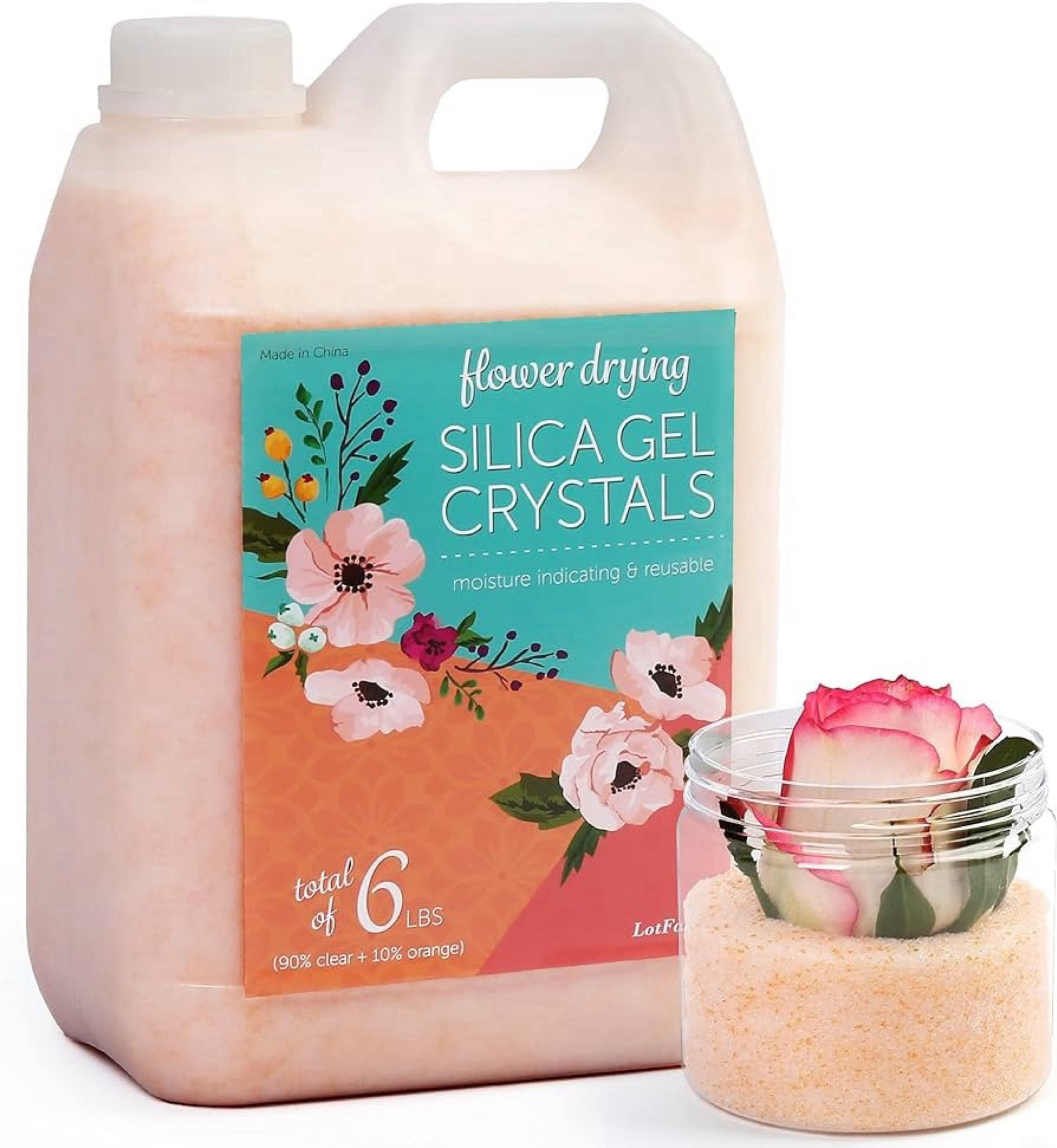 LotFancy Silica Gel Flower Drying, 6 LBS Color Indicating Silica Crystals for Wedding Bouquet Preservation

#LTKwedding