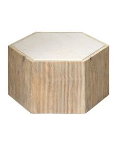 Small Argon Hexagon Side Table | Horchow