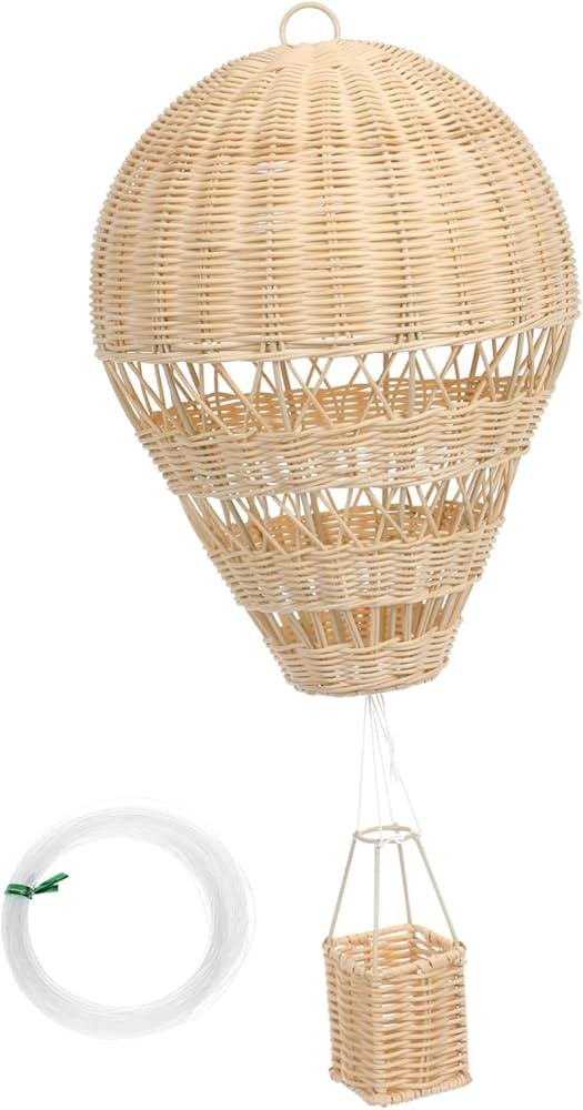 Rattan Hot Air Balloon Rattan Ball Ornaments Woven Rattan Hanging Decoration Hanging Hot Air Ball... | Amazon (US)