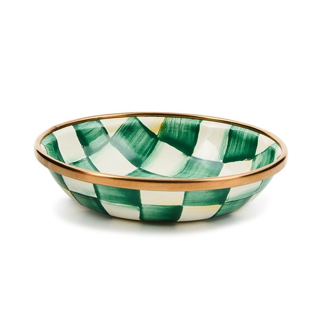 Emerald Check Dipping Bowl | MacKenzie-Childs