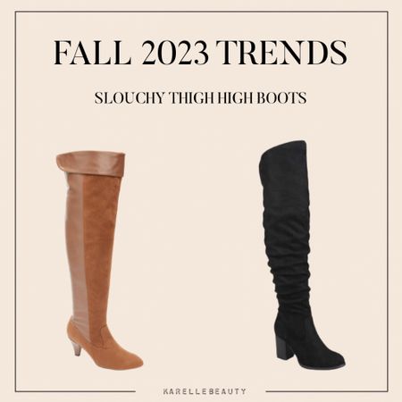 Fall 2023 Fashion Trends. Slouchy tight high boots. 

#LTKSeasonal #LTKcurves #LTKshoecrush
