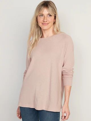 Long-Sleeve Loose Tunic T-Shirt for Women | Old Navy (US)