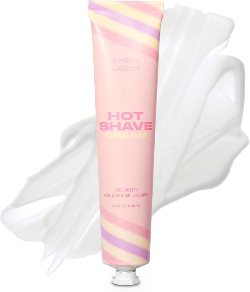 The Skinny Confidential Hot Shave Cream - Women's Face Shaving Cream for Dermaplaning to Remove F... | Amazon (US)