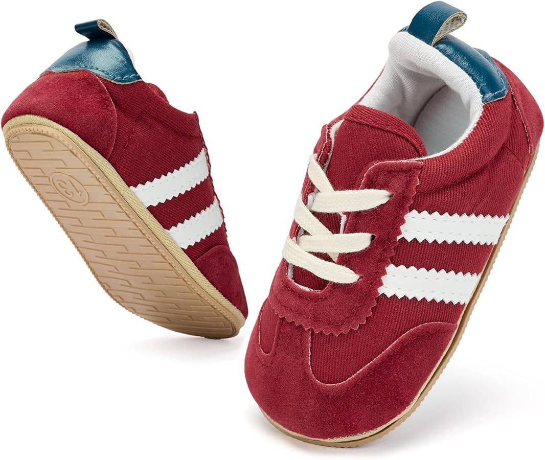 BACSAC Baby Shoes for Boys Girls Non Slip Low Top Infant Walking Shoes Breathable Comfort Toddler... | Amazon (US)