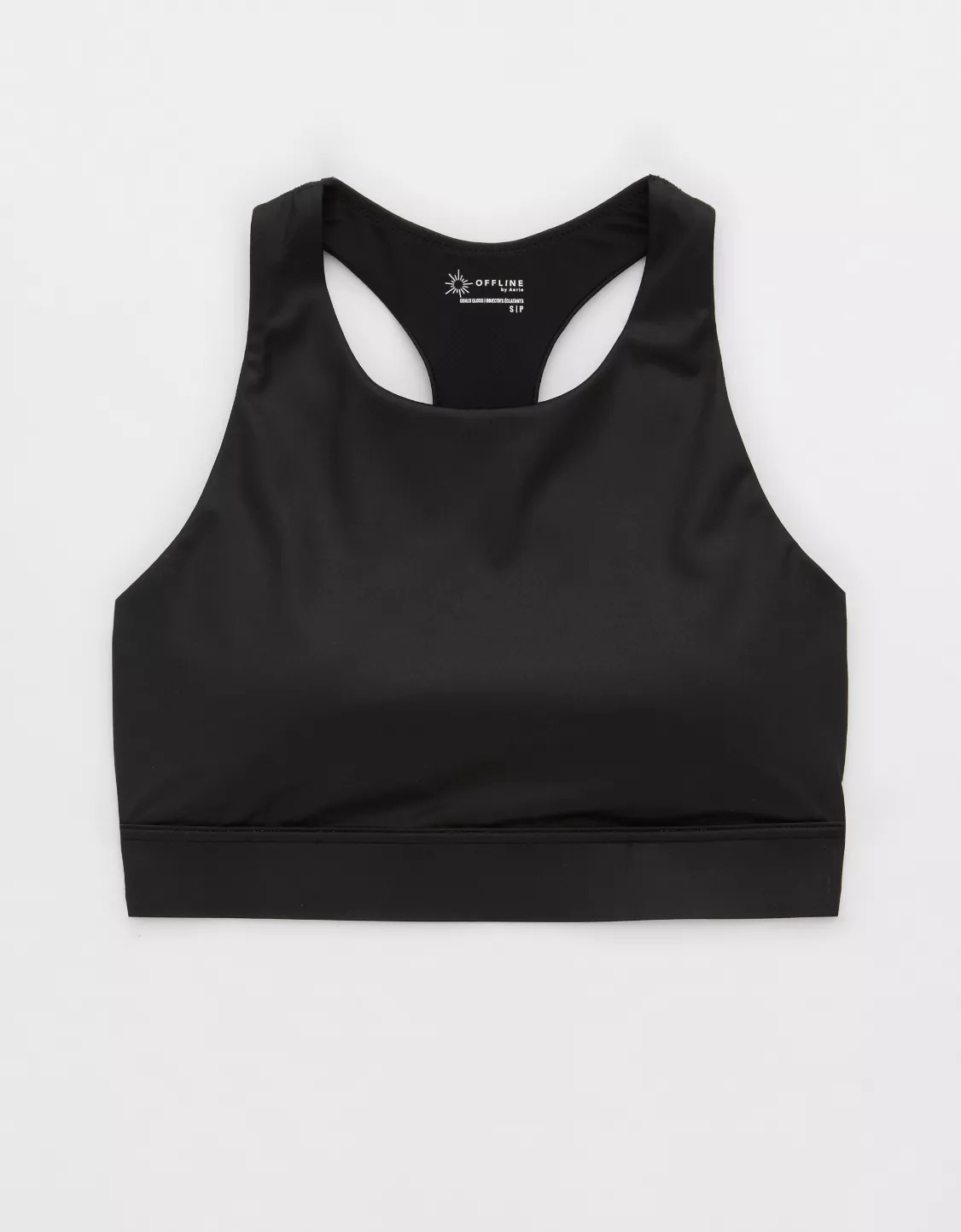 OFFLINE By Aerie Goals Gloss High Neck Sports Bra | Aerie