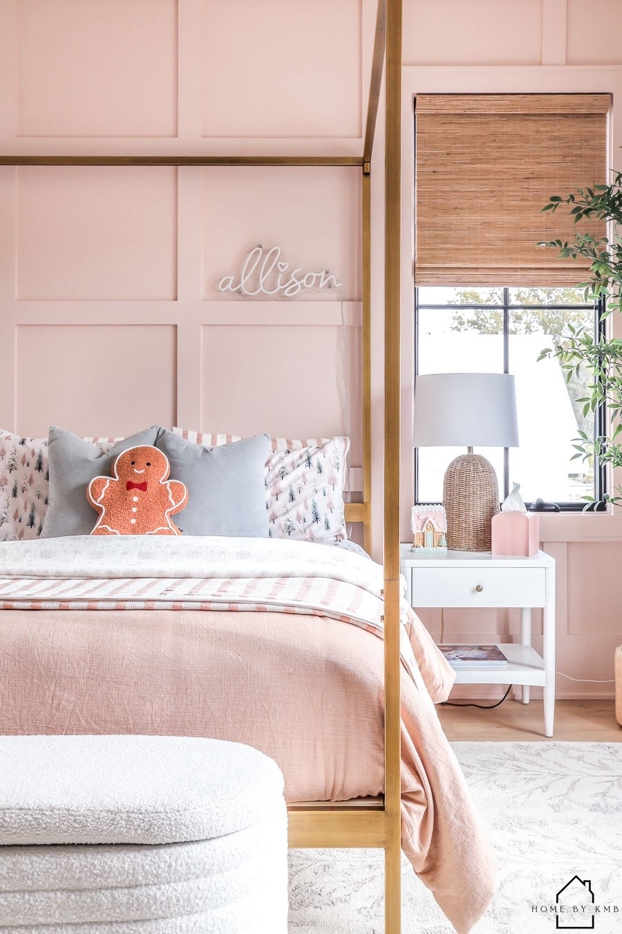 I swear this room isn’t as pink on pink on pink in person! 🌸
•
•
•
#homebykmb #bedrooms #bedroomdecor #bedroomideas #bedroomstyling #bedroominspiration #bedroominspo #kidsroom #kidsroomdecor #kidsroominspo #kidsroomdesign #kidsroominspiration #kidsroomdecoration #kidsroomsdecor #girlsroom #girlbedroom #pinkbedroom #potterybarn #targetstyle #boardandbatten 

#LTKSeasonal #LTKHome #LTKKids