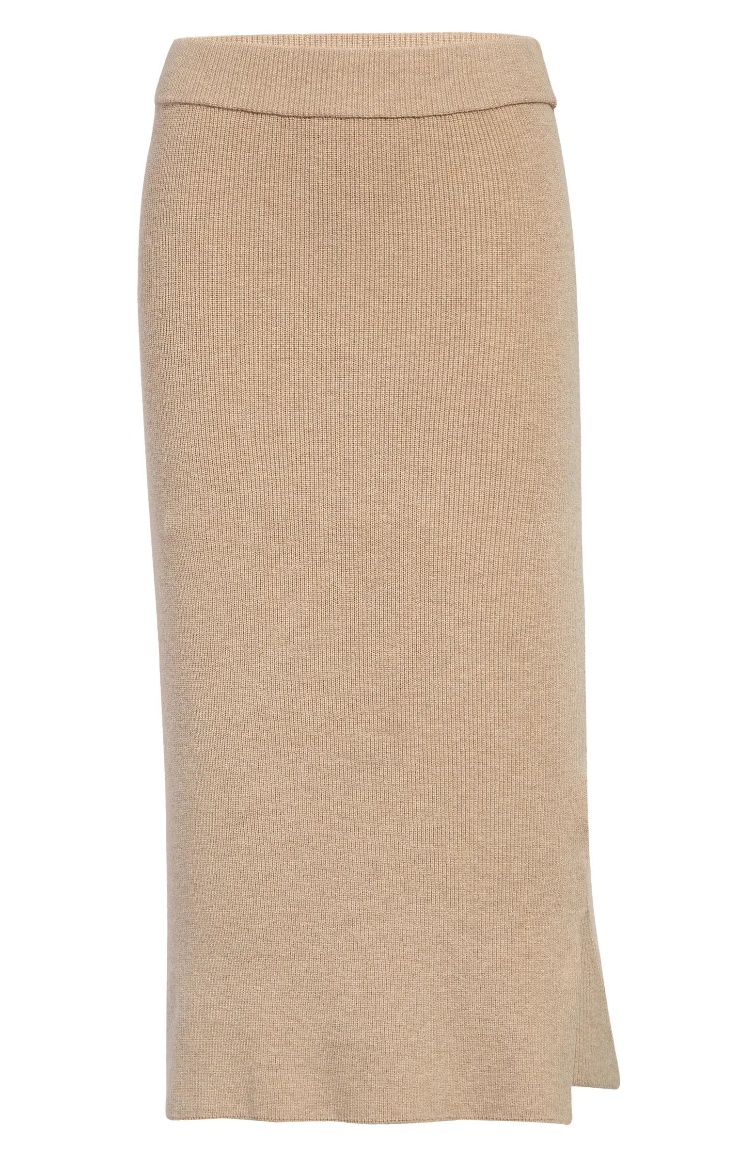 Madewell Brookhaven Merino Wool Blend Sweater Midi Skirt | Nordstrom | Nordstrom