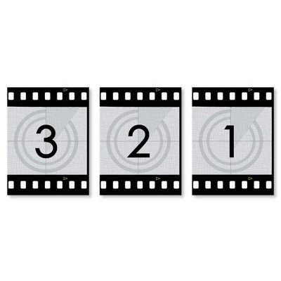 Big Dot of Happiness Movie - Hollywood Film Wall Art and Home Theater Room Decorations - Gift Ideas - 7.5 x 10 inches - Set of 3 Prints | Target