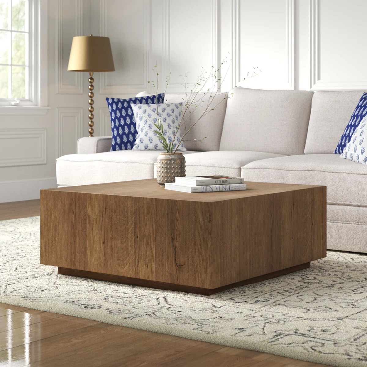 Taryn 42" Block Coffee Table | Wayfair North America