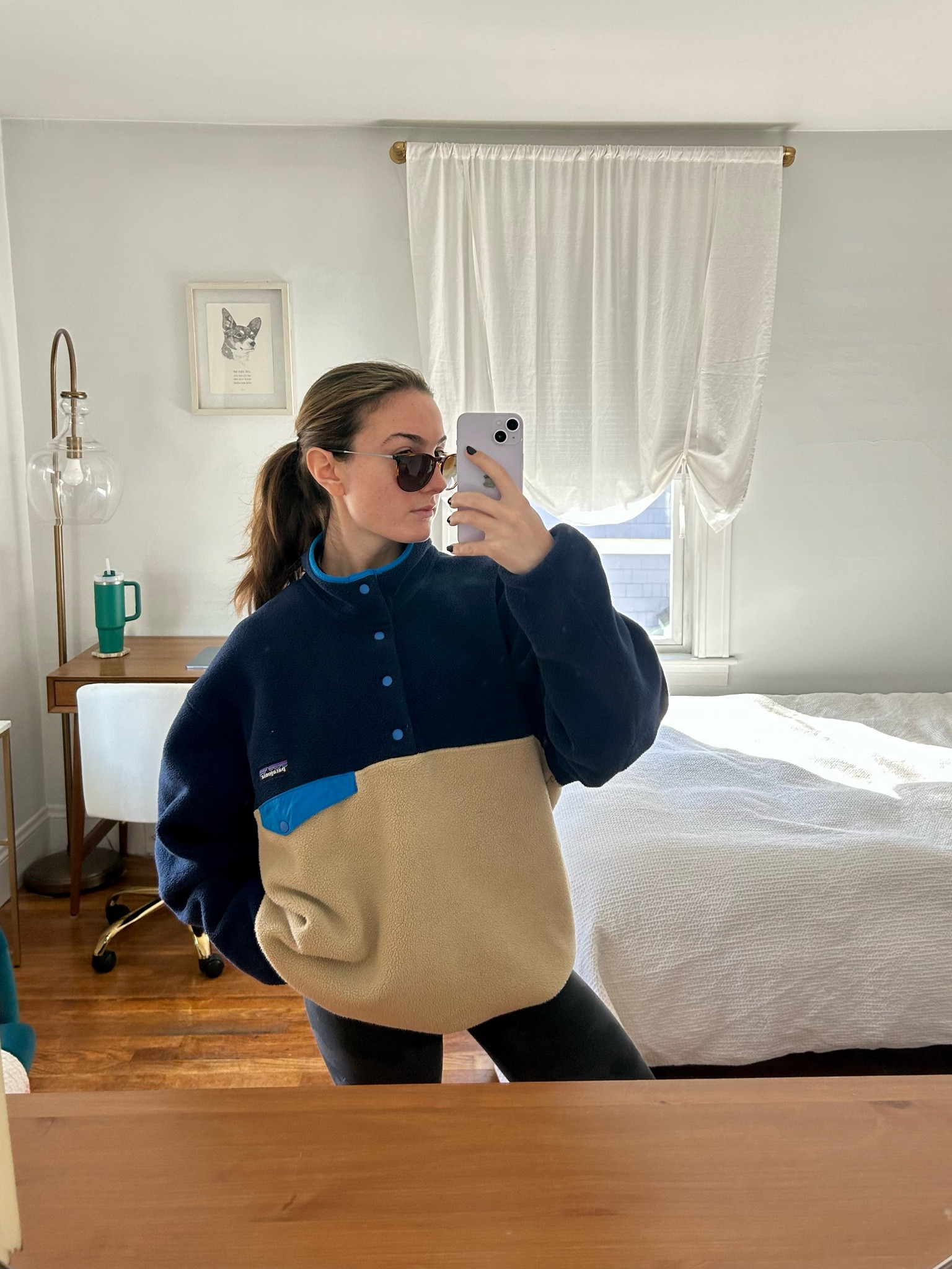 Morning 🚶‍♀️🦮 with the coziest fleece pullover! 

#LTKSeasonal