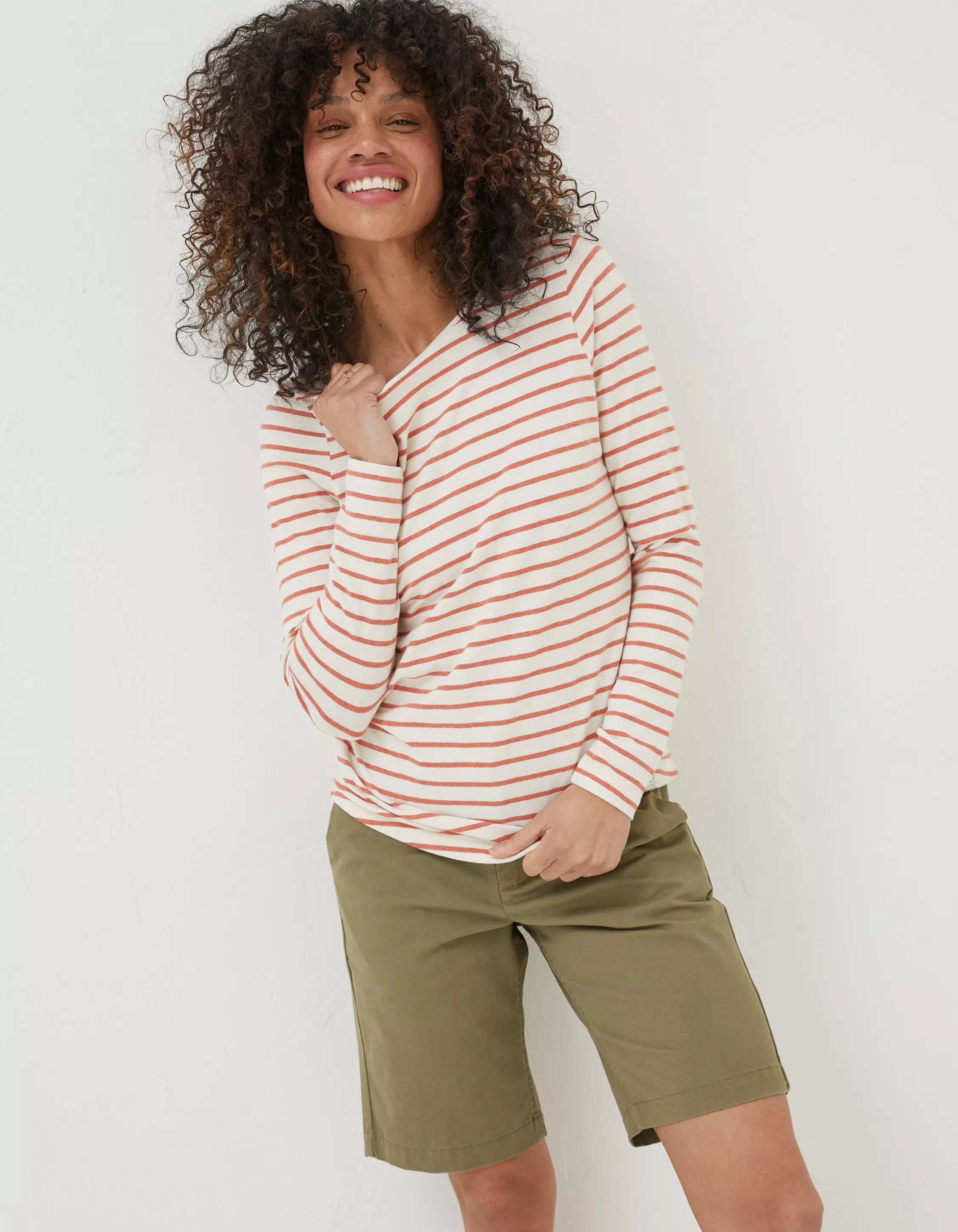 Organic Cotton Breton T Shirt | Fat Face (UK&IE)