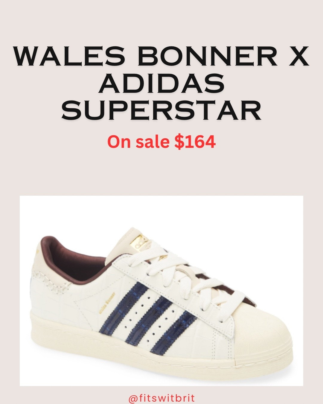 Wales Bonner X Adidas Superstar on sale $164

#LTKGiftGuide #LTKMens #LTKSaleAlert