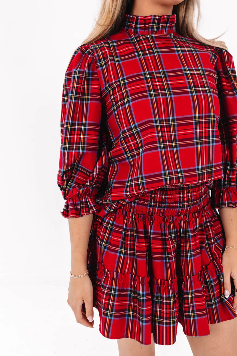 The Hollin Skort - Red Plaid | The Impeccable Pig