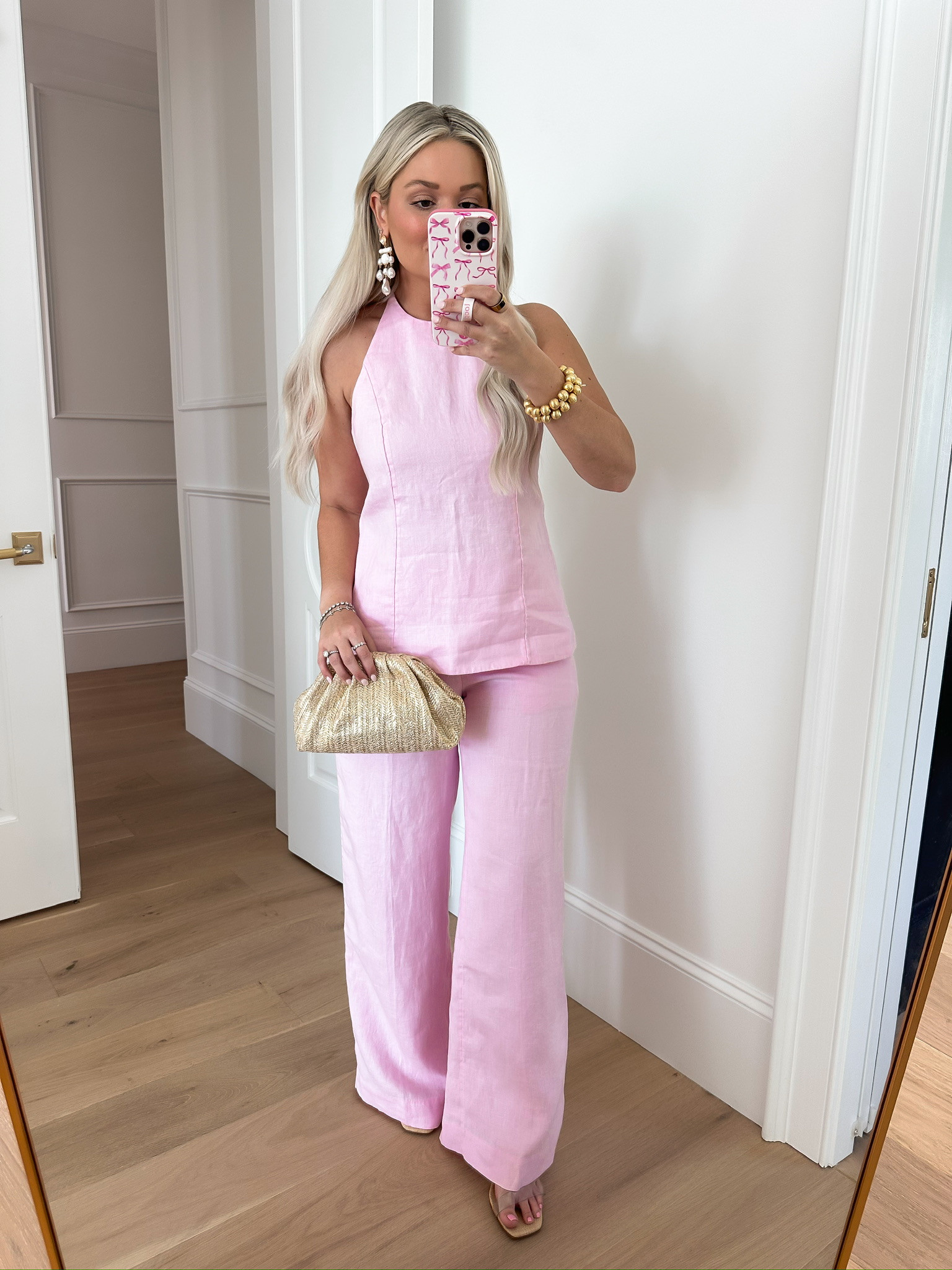 Abercrombie try on, linen set, pastel set, pink set, pink linen set 
Size 27 pant but runs big, do not size up 

#LTKStyleTip #LTKSaleAlert #LTKFindsUnder50