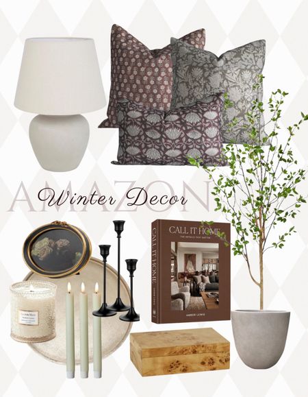 Winter & cozy home decor to take you into Spring! Neutral colors to pair with Spring, Summer, Fall, or Winter! Add some color and pattern with these block print floral pillow covers! Faux tree, fake tree, candles, gold tray, coffee table book, Amazon 

#LTKhome #LTKstyletip #LTKSeasonal
