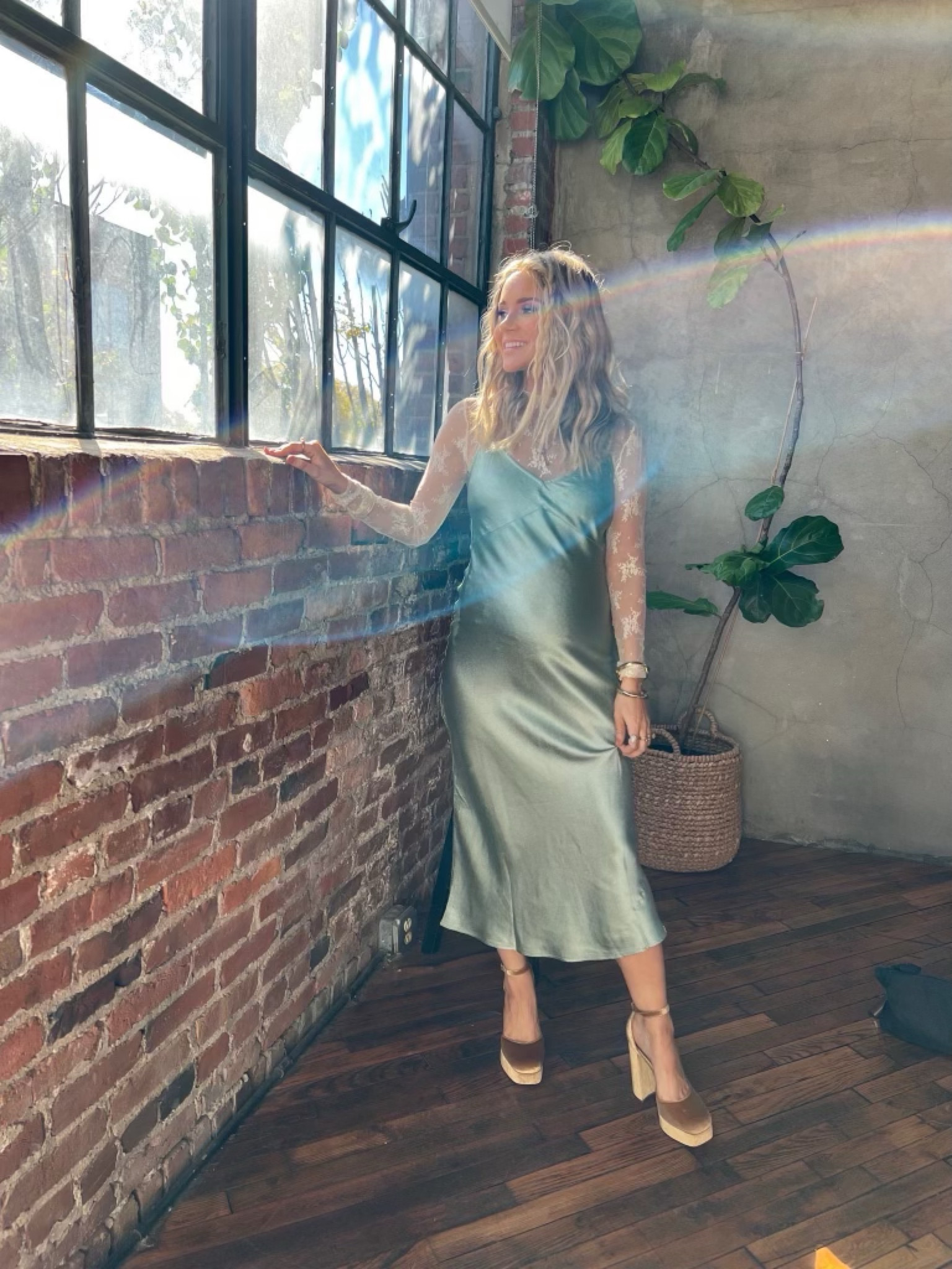 Outfit roundup, slip dress, Valentine’s dress, free people 