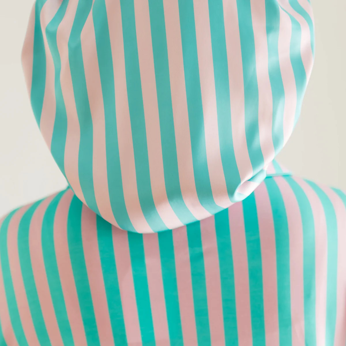 Adult Satin Bonnet in Cotton Candy Stripes | Silks Design