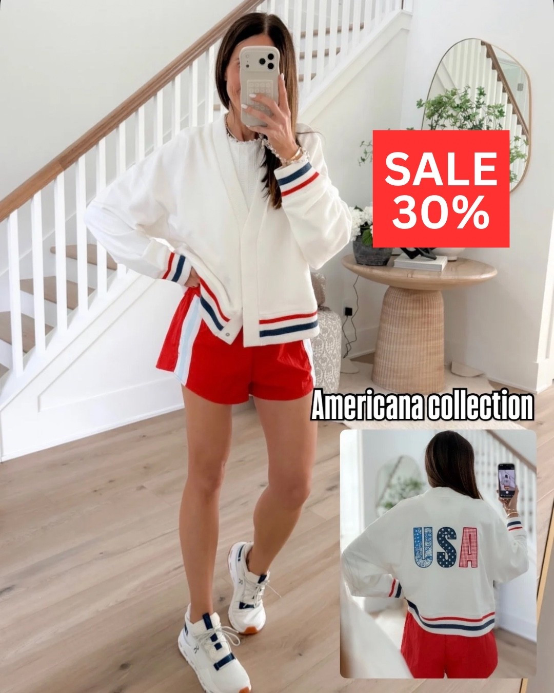 Target deals, skirts and dresses 40% off, sandals 30% off, activewear 30% off.

americana athleisure outfit, patriotic summer style, casual holiday outfit, sporty weekend look, fourth of july outfit, running shorts, quarter zip, USA style, summer athleisure, casual sporty look